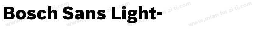 Bosch Sans Light字体转换